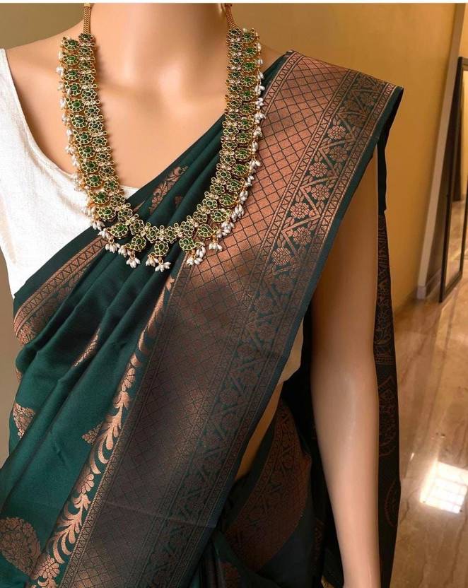 The Noir Monochrome Ajrakh Fusion Saree