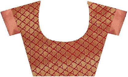 Classic Green Silk Saree with Rich Gold Floral Zari Work