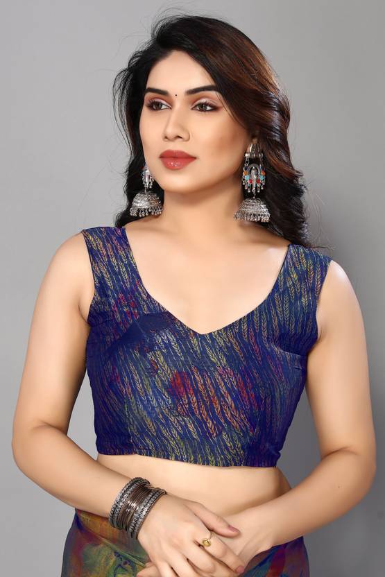 Vibrant Multicolor Artistic Print Saree with Contemporary Appeal