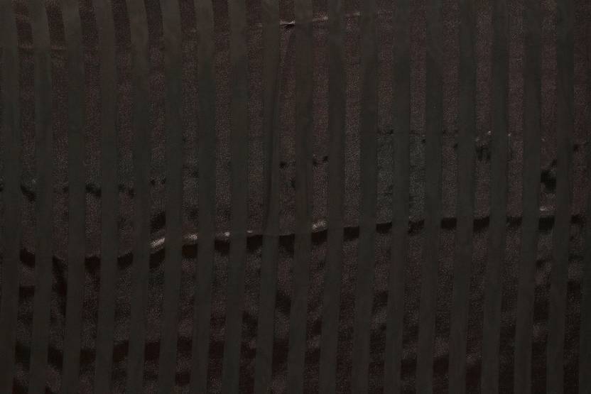 Elegant Black Striped Sheer Saree with Contemporary Drape