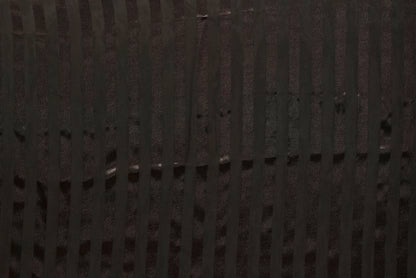 Elegant Black Striped Sheer Saree with Contemporary Drape