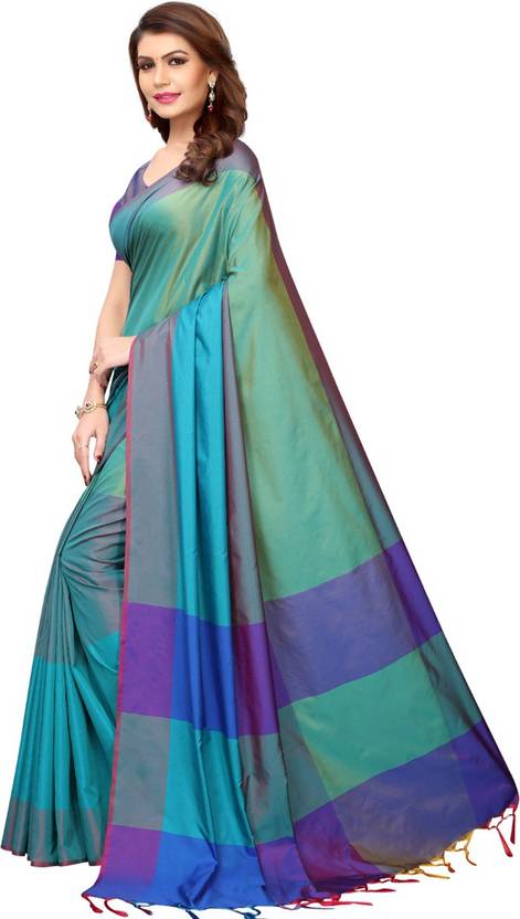 Elegant Multicolour Silk Saree with Contemporary Grace