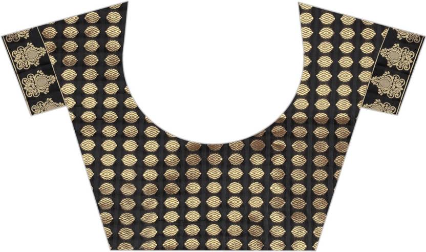 The Midnight Black Banarasi Silk Saree with Peacock & Paisley Artistry