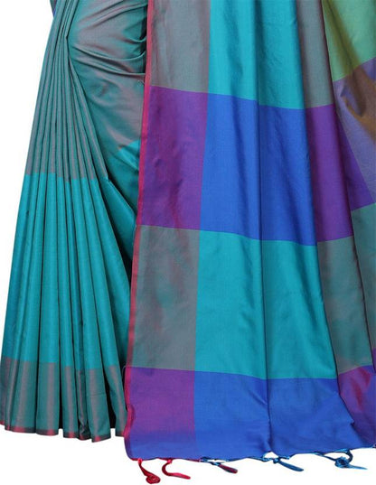 Elegant Multicolour Silk Saree with Contemporary Grace