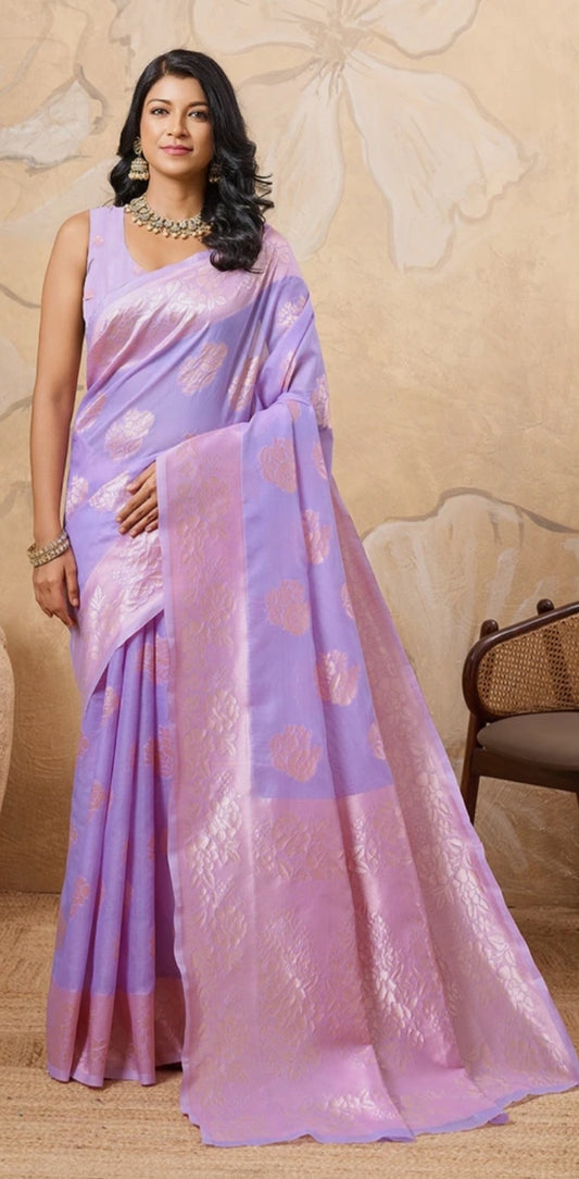 Lofawa Banarasi Cotton Silk Saree ✨️