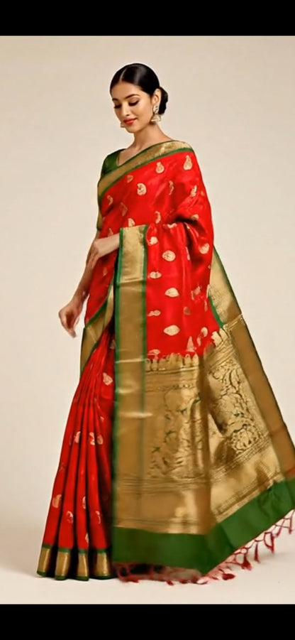 Lofawa Pathani Cotton Silk Saree ✨